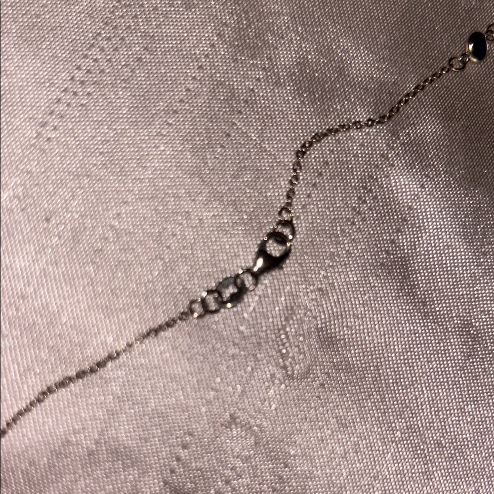 Haverhill 18k White Gold Necklace with Sapphires 🤍 - Picture 9 of 13
